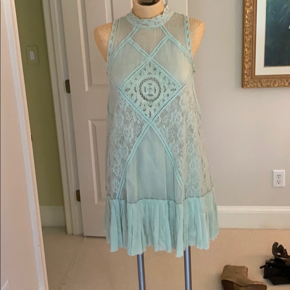 Free People Lace Mini Dress